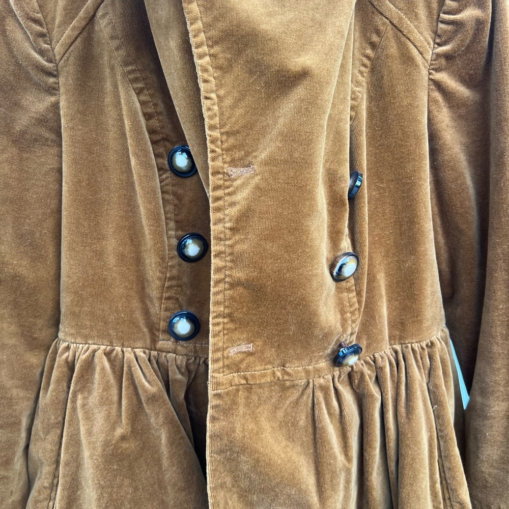 Vintage Anthropologie | idra tan Velvet Blazer with Floral Lining - Picture 7 of 12